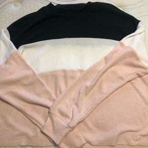 Hollister long sleeve crop top